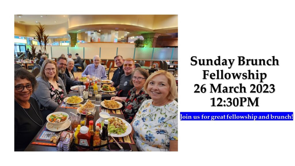 Sunday Brunch Fellowship - Prince Of Peace Lutheran Church