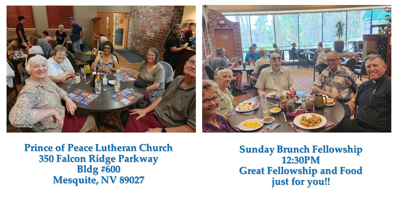 Sunday Brunch Fellowship - Prince Of Peace Lutheran Church